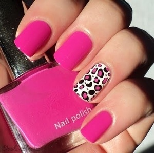 Pink & Leopard what a perfect combination!!! #Nails #Nail care #Hoof #Onyx Brands