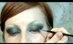 Dramatic black & green makeup tutorial