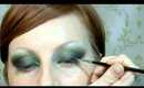 Dramatic black & green makeup tutorial