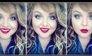Talk Through Makeup |  Deep Red Lips and Soft Golden Eyes