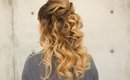Half Up Curly Style