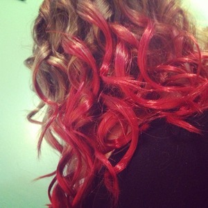 Dip dyed in kool aid!!! 