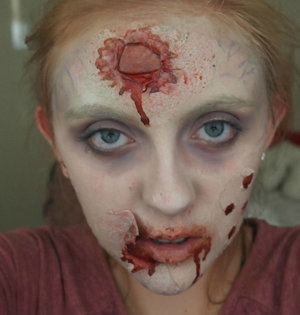 This is a zombie look that I created for a friend!