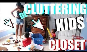 DITL| DECLUTTER & ORGANIZE WITH ME KIDS TOYS