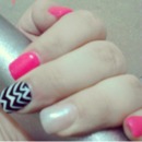 pink and chevron