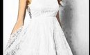 White Lace Party Prom Dress
