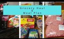 Grocery Haul & Meal Plan