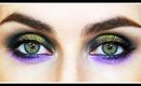 Fall Makeup Tutorial Green & Purple Smokey Eye | LetzMakeup