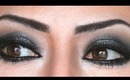 Shimmering Black Smokey Eyes - Holiday Party Makeup 2012 - MakeupByLeeLee (Re-upload)