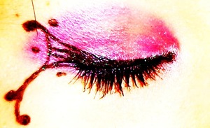It may not look like it but I used a variety of pinks and oranges. 