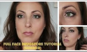 SUMMER FULL FACE TUTORIAL | DRUGSTORE (NIGHT TIME)