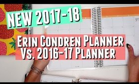 NEW Erin Condren Life Planner 2017-2018 VS Old Planner 2016-2017, new vs old erin condren vertical