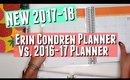 NEW Erin Condren Life Planner 2017-2018 VS Old Planner 2016-2017, new vs old erin condren vertical