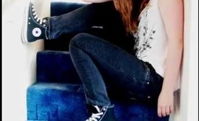 18th august outfit of the day OOTD - skinny jeans and converse
