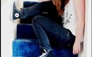 18th august outfit of the day OOTD - skinny jeans and converse