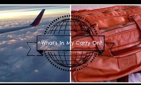 What's In My Carry On Bag?