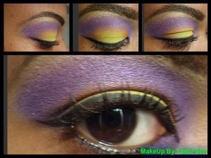 I recreated this look I saw on YouTube called "Purple Inferno". I've seen a lot of people recreating this look but never gave credit to the chick who came up with it. ya'll need to cut it out....lol.