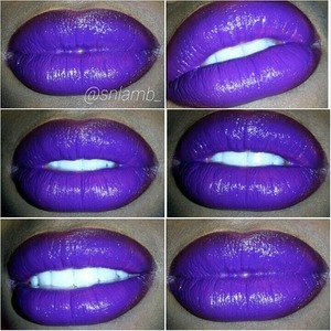 Coloured Raine Cosmetics - Lipstick in 'Arabian Night'
MAC - Lip liner in 'Nightmoth' 