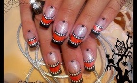 Easy, Halloween French, Nail Art Design Tutorial - ♥ MyDesigns4You ♥