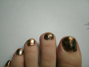 steampunk toe nails