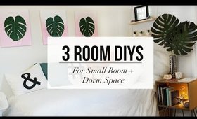 3 EASY Room Decor DIY for Dorm + Small Space | ANN LE