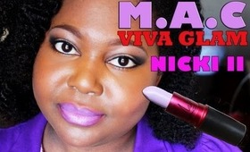 MAC Nicki Minaj Viva Glam 2 On Dark Skin