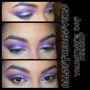 Valentine's Day Pink & Purple Eye Makeup