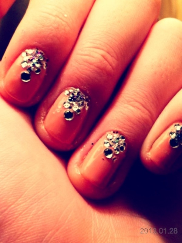 Pink Diamond nails