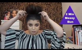 Messy Bun in 2 Minutes! | Be G.L.A.M.