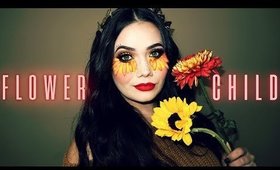 EASY Flower Child Halloween Makeup Tutorial