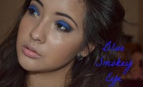 Blue Smokey Eye using Electric Palette & Lorac Pro Palette!