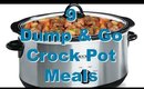 9 DUMP & GO CROCK POT MEALS | QUICK & EASY CROCK POT RECIPES