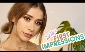 FULL FACE FIRST IMPRESSIONS TUTORIAL! Easy Gold Glam Makeup