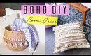 Boho DIY Room Decor | Floor Pouf & IKEA Basket ♡