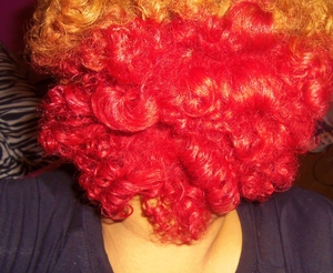I finally worked up the nerve to color my hair. I was sick of the wash and go look so I roller set my hair overnight. 