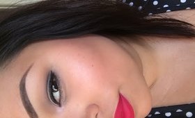 Simple eye & red lip tutorial