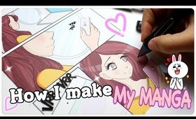 ♡ HOW I MAKE A PAGE OF MY MANGA!!!!!!♡