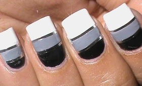 Striping tape nail art tutorial How to do nail striping stripe nails tape tutorial DIY cheerleaders