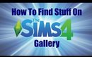 How To Find CC In The Sims $ Gallery