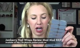 Jamberry Nail Wrap Review Mad Mod #A917