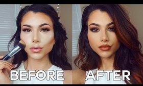 How to Contour and Highlight Face! | Easy Makeup Tutorial for Beginners!