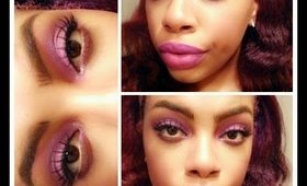 Makeup Look: Purple lily ft. UD electric & SCM