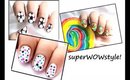 3 nail designs for kids! ❤ To do at home Youtube Easy do it step by step beginners art superWOWstyle