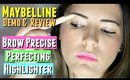 NEW Maybelline Brow Perfecting Highlighter to Shape AND Accentuate Brows DEMO & REVIEW
