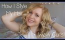 How I Style My Hair - Shoulder Length Wavy Curls