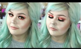 Red Metallic Smokey Eye Feat NYX Cosmetics | Hooded Eyes