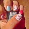 pink mint and white dots <3