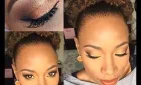 Fall makeup look!  Featuring Black radiance pigment in "Orange"