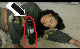 SHE LOST A DARE & DRUNK THE ENTIRE BOTTLE!