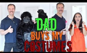 DAD BUYS MY HALLOWEEN COSTUMES !! GONE WRONG !